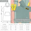 Leicht Frottee Badeponcho Kinder Mädchen Jungen Baumwolle Produktbild-Vorschau 6