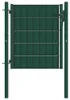 vidaXL Zauntor aus PVC und Stahl 100 x 81 cm Grün Produktbild-Vorschau 4