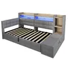 Letto divano Merax Daybett 90x200 cm, divano letto con 2 Anteprima dell’immagine prodotto 11