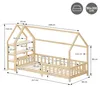 ML-Design Kinderbett 90x200cm mit Matratze H:10 Regal Produktbild-Vorschau 10