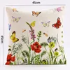 Blumenkissen 45x45 cm 4er Set, Outdoor Kissen Wetterfest, Produktbild-Vorschau 2