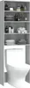 vidaXL Waschmaschinenschrank Grau Sonoma 64x24x190 cm Produktbild-Vorschau 4