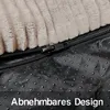 Sitzsack Sessel mit Hocker für Erwachsene, Flauschiger Cord Produktbild-Vorschau 8