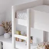 Petite Amélie Hochbett mit Schreibtisch - 90x200 cm - Weiß Produktbild-Vorschau 3