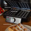 HUSLOG, plancha para gofres de 1600W, para preparar gofres Vista previa de la imagen del producto 3