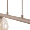 Hängeleuchte Metall Rauchglas H: max. 156 cm Beige Cognac Produktbild-Vorschau 6