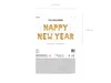 A product image showing the packaging for gold foil balloons that spell out "Happy New Year". Podgląd zdjęcia produktu