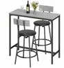 HOMCOM Bartisch mit Barhocker Tresentisch mit 2 gepolstert Produktbild-Vorschau 1