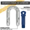 Safetytex Hochfester Schäkel gerade 4,75 t Tragfähigkeit Produktbild-Vorschau 3