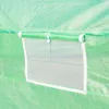 Close-up of a window on a green greenhouse. Voir les images du produit