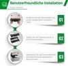An instructional graphic showing how to install a toner cartridge into a printer drum unit. Produktbild-Vorschau