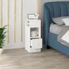 EUGAD Nachttisch schmal, mit Ablagen Schublade, Produktbild-Vorschau 2