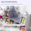 HOMCOM Scaffale per bambini 2 in 1 angolare con 6 ripiani e Anteprima dell’immagine prodotto 5