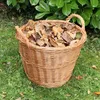 Kaminkorb Holzkorb Kaminholzkorb aus geschälten Weide Hell Produktbild-Vorschau 4