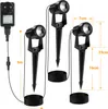 SWANEW 6tlg. LED Gartenstrahler mit Erdspieß, Außenstrahler Produktbild-Vorschau 2