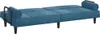 Schlafsofa mit Armlehnen Blau Samt Produktbild-Vorschau 7