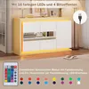 STILVORA Wohnzimmerschrank mit 4 Fächern und Produktbild-Vorschau 6