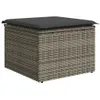 9-delige Loungeset met kussens poly rattan grijs Productafbeelding-voorbeeld 9