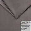 A close-up of gray fabric with text overlay. Produktbild-Vorschau