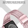 Strap-it Apple Watch Edelstahlarmband (Rosa) Produktbild-Vorschau 4