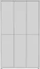 Armadio multiuso Medea 6 ante grigio chiaro 109x35x192 - Anteprima dell’immagine prodotto 3