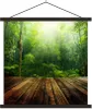 MuchoWow® Textilposter Boden - Holz - Dschungel - Jungen - Produktbild-Vorschau 1