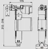 Technical drawing with dimensions of a plumbing valve. Produktbild-Vorschau