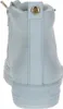 The back view of a white high-top sneaker. Voir les images du produit