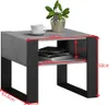 MATKAM Couchtisch KAJA H50 x B60 x T63,6 cm, offene Ablage Produktbild-Vorschau 3