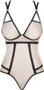 Nudelia Auffälliger Bodysuit - Hautfarben/Schwarz Produktbild-Vorschau 8