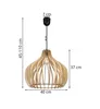 Moderne Led-Deckenhängelampe Aus Holz Produktbild-Vorschau 11