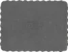 A gray rubber pad with embossed text and a wavy edge. Anteprima dell’immagine prodotto