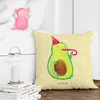 Mr. & Mrs. Panda Kissen 40x40 Avocado Feier - Gelb Pastell Produktbild-Vorschau 3