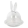 Clayre & Eef Glocke Kaninchen Ø 14x16 cm Glas Produktbild-Vorschau 3