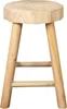 Holzhocker - Ø 26 x 40 cm - Nachhaltig und Stilvoll - Produktbild-Vorschau 3