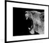 MuchoWow® Gerahmtes Poster Tiere - Löwe - Schwarz - Weiß - Produktbild-Vorschau 1