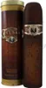 A bottle of Cuba Brown Eau de Toilette and its cylindrical packaging. Náhled obrázku produktu