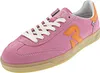 A single pink sneaker with orange accents is shown against a white background. Voir les images du produit