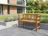2-Sitzer Gartenbank aus Akazienholz, ca. 115 x 48,5 x 82 cm Produktbild-Vorschau 12