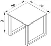 VCM Holzesstisch | H. 76 x B. 80 x T. 80 cm|hochwertiges Produktbild-Vorschau 3