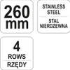 Kartáč drátěný ruční 260 mm Náhled obrázku produktu 5