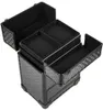 Kosmetikkoffer auf Rollen Aluminium Schwarz Make-up Trolley Produktbild-Vorschau 7