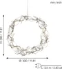 Eglo LED Lichterkranz Weihnachtskranz Curly Silber Ø30cm Produktbild-Vorschau 5