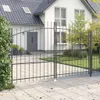 vidaXL Doppeltor WOERDEN 299,5 x 224,5 cm Stahl Grau Produktbild-Vorschau 3