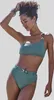 LASCANA Highwaist-Bikini-Hose Yves oliv Größe 42 Produktbild-Vorschau 2