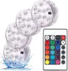 Lumières LED RGB étanches 4 pièces avec télécommande, Voir les images du produit 1