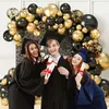 Ballonnen zwart goud - 60 stuks ballonnen in goud en zwart Productafbeelding-voorbeeld 2