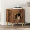 vidaXL Katzenhaus Altholz 42,5 x 40 x 53 cm Holzwerkstoff Produktbild-Vorschau 2
