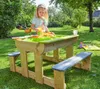 Wendi Toys drevená detská sedacia súprava a bahenný stôl Náhľad obrázku produktu 13