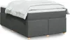 vidaXL Postel Boxspring s matrací tmavě šedá 120x200 cm Náhled obrázku produktu 2